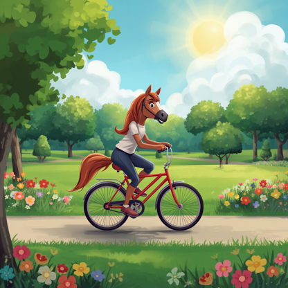 2 Wheeled Horse Girls