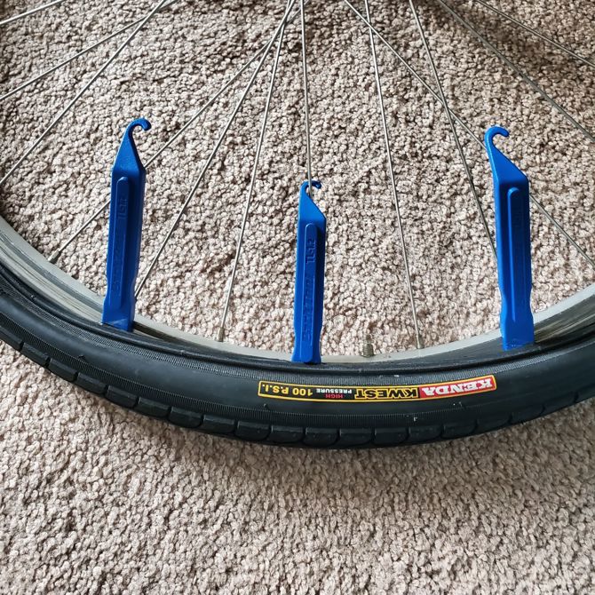 Inner tire tube replaced