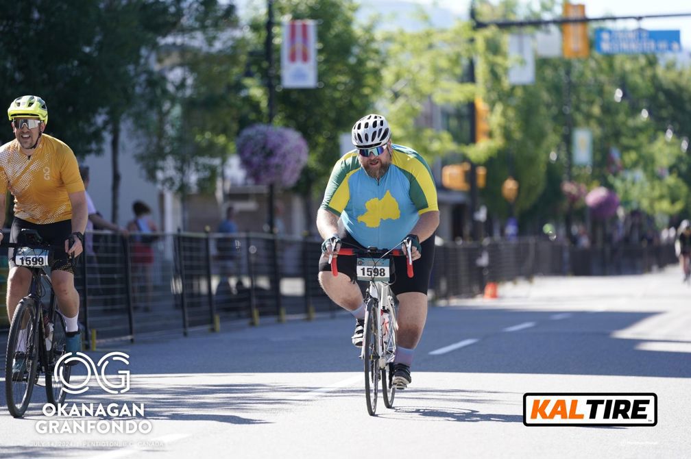 Rode the Okanagan Granfondo with my brother on Sunday