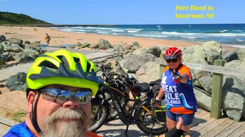 Day 8 GCC R&C - Port Hood to Inverness NS Return Trip 104.7 kms this day!