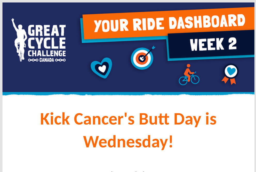 Kick Cancer's Butt Day is Wednesday! MATCHING DONATIONS