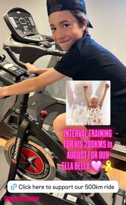 Interval training for our smallest rider