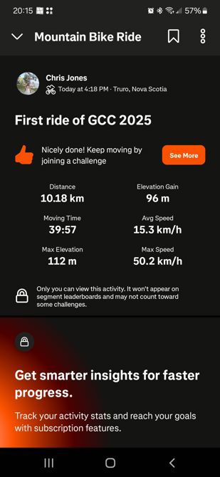 First ride down