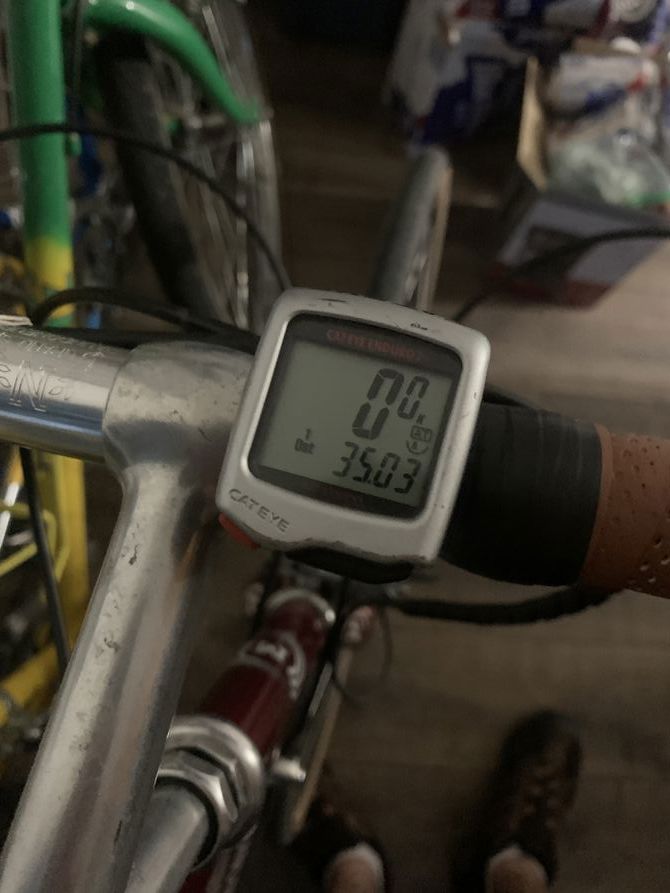 Evening sprint session