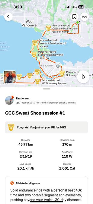 Day one sweat