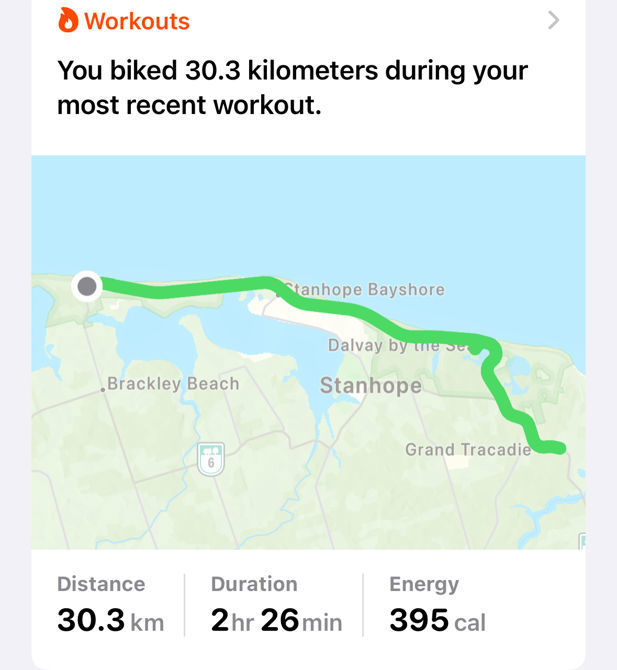 Day 2 / Brackley to Dalvay and then Tracadie