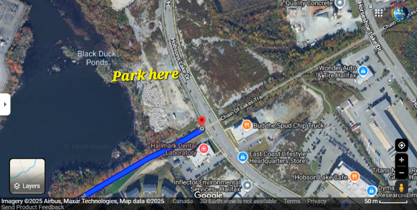 Hey Char & I are heading out to the BLT Trail, Bayers Lake to the Bike & Bean & Back 10am