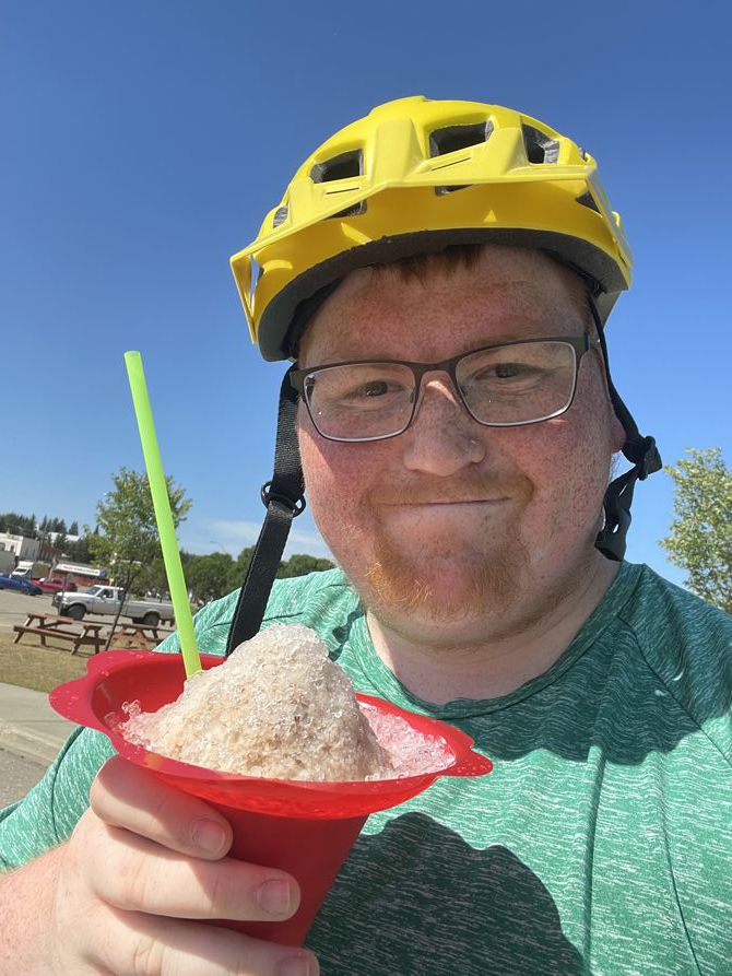A stop for a snowcone