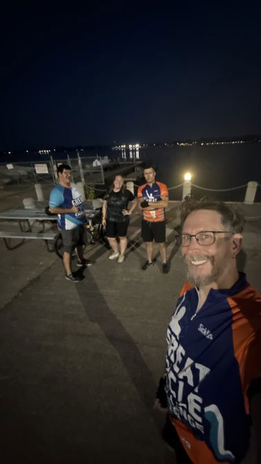 Night ride with friends