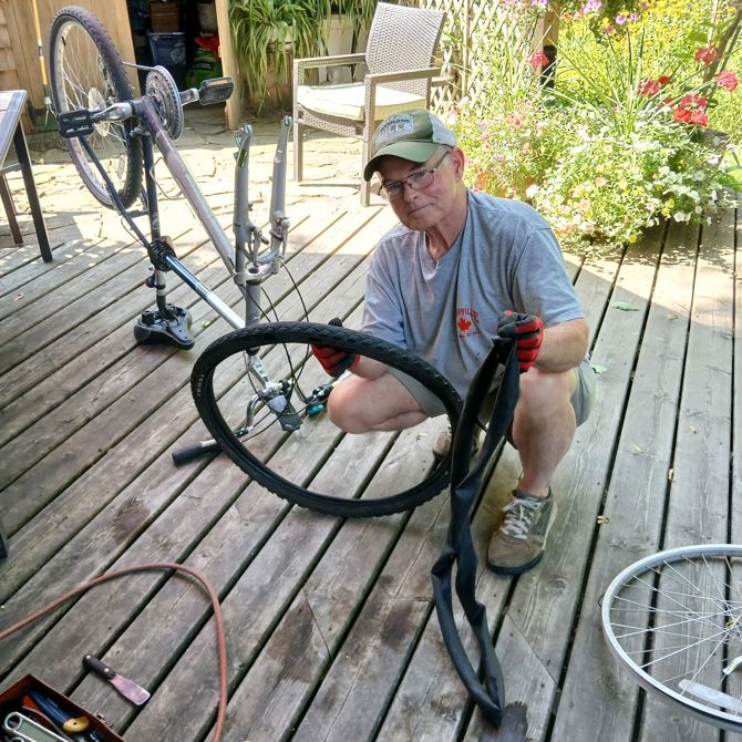 Bike fixed thanks to Mark Killoran