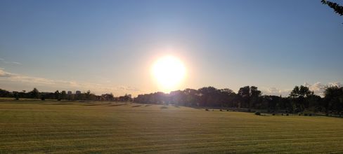 Cycling into the sun