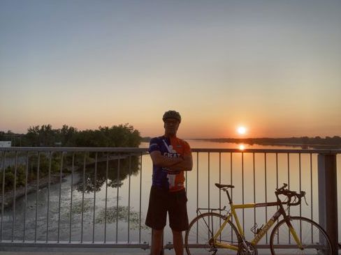 Riding at the sun rise