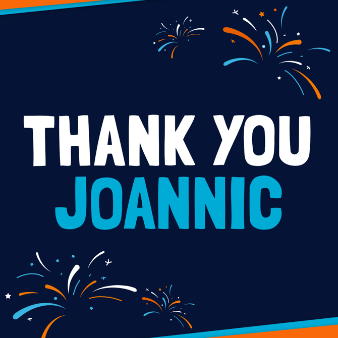 Merci Joannic!