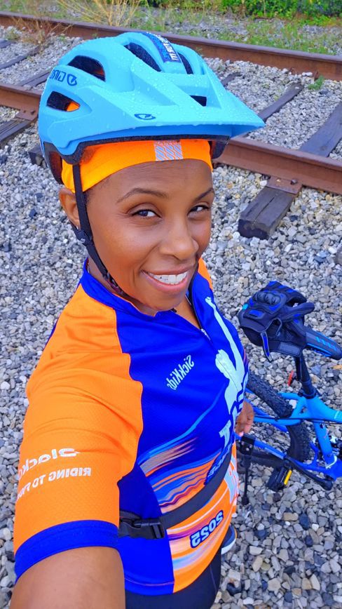 Riding Through the Rain 🌧️🚴🏾‍♀️