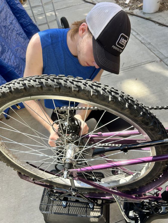 Andrew rides for me!