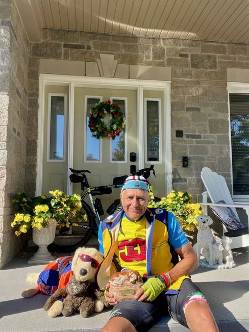 The Stretch Goal Met today for 1000K and a funny story after the 44K Ride with my Hotel Dory Kingston Team Peeps