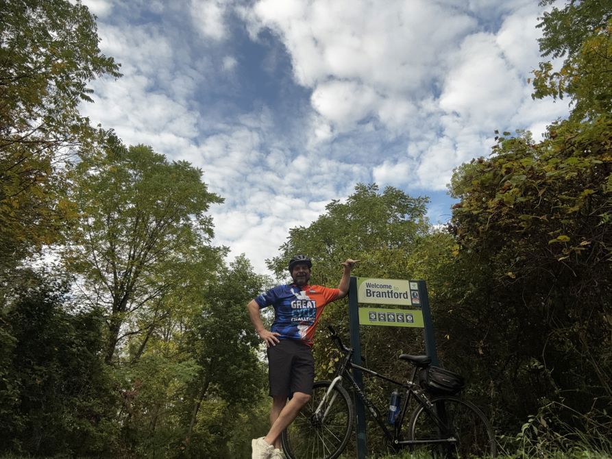 Summit Bog to Brantford and back.