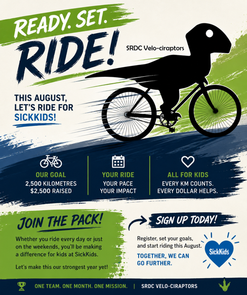 The Velociraptors are gearing up - will you ride with us? (We hope so!)