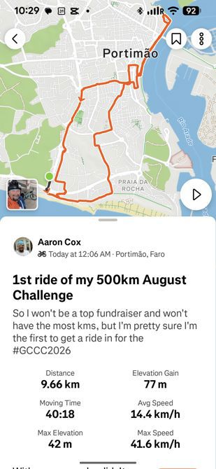 First Ride in the Books! (Dedicating 500 km to Mateo & Ellie)