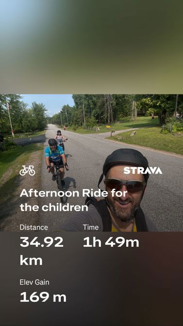 Riding in North Bay today with friends
