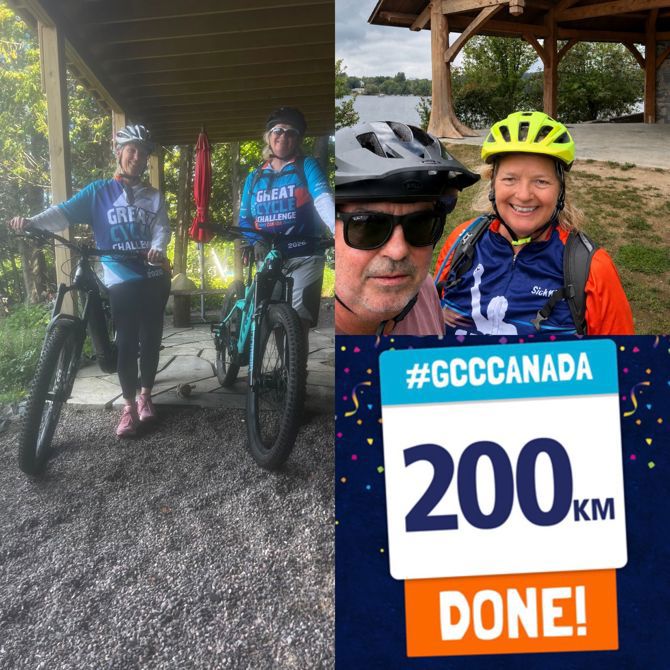 Riding with support - 20” km done