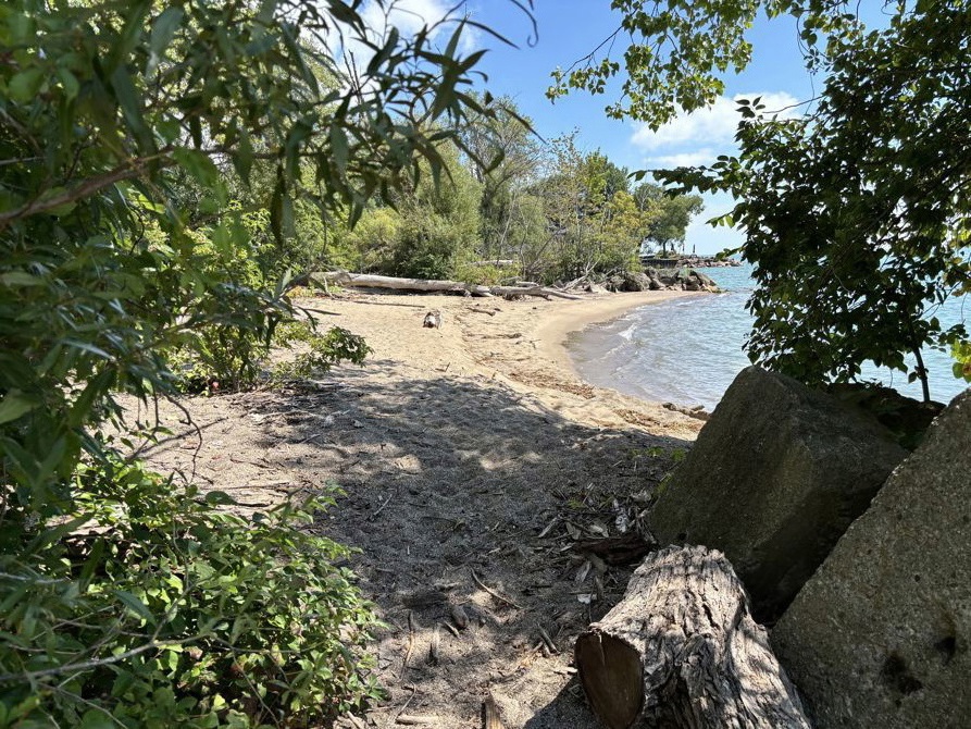 Found hidden beach