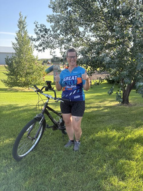 My ride that put me over my riding goal.